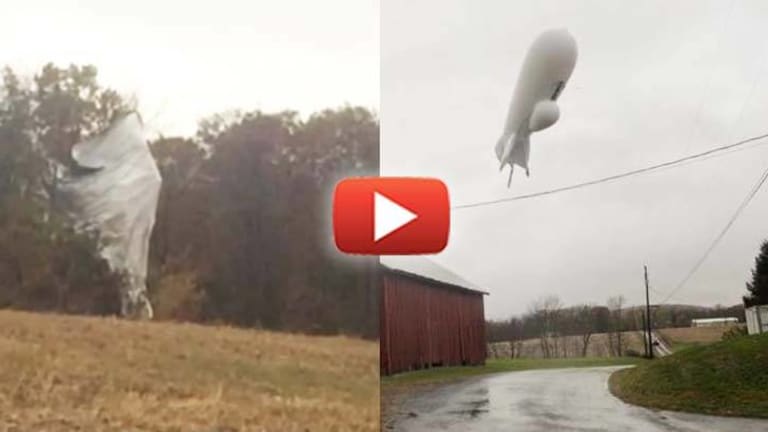 Town Goes on Lock Down After Military Loses $2B Surveillance Blimp and it Crashes