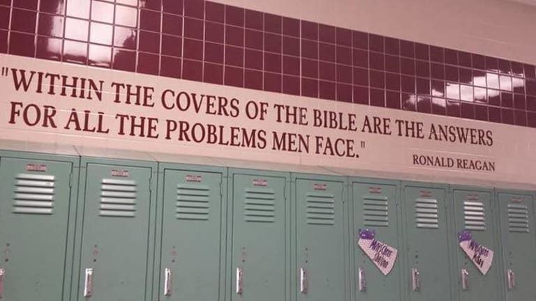 Public School District Caught Painting Fake Quotes by Historical Figures to Promote Christianity