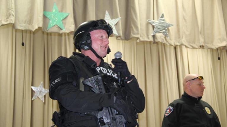 SWAT Team Shows Up To Elementary School to Promote Police State USA