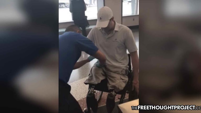 WATCH: TSA Disgustingly Molests Triple-Amputee US Veteran and Purple Heart Recipient