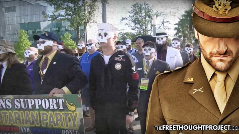 Veterans Put On Skull Masks, March to Expose Epidemic of VA Abuse and Veteran Suicide
