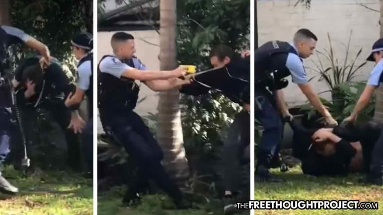 Man Hospitalized As Gruesome Video Shows Cops Repeatedly Taser Him in the Face