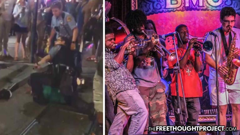 WATCH: Citizens Swarm Cops As They Violently Arrest Musician Over Playing Music