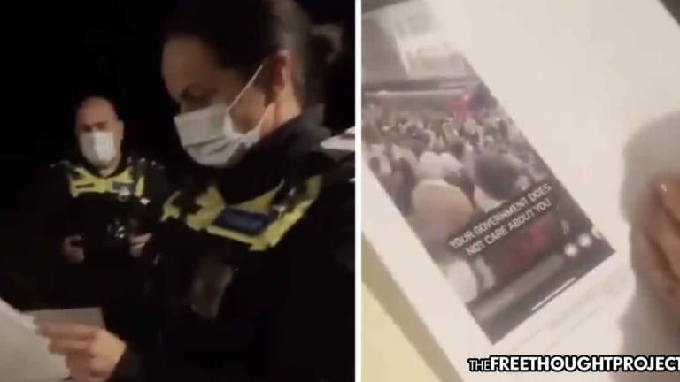 WATCH: Aussie Cops Interrogate Man on His Doorstep Over 6-Month Old Anti-Lockdown FB Posts