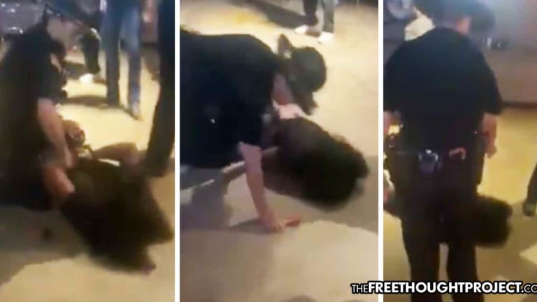 Disturbing Video Appears to Show Cop Mace Unconscious Woman, Lying on the Ground