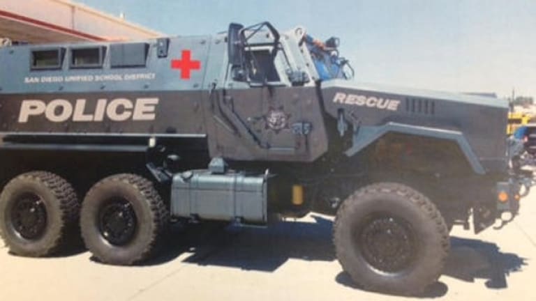 San Diego School Police Given Mine-Resistant Military Vehicle By Pentagon