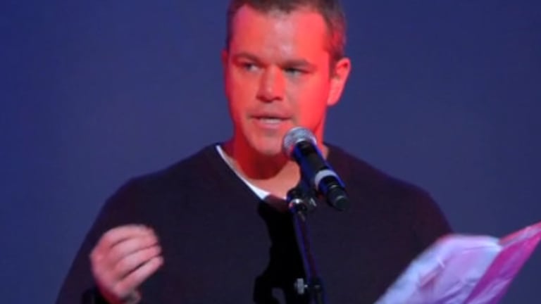 You Think You Know Matt Damon, and Then He Gets on Stage and Blows Your Mind!