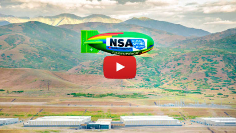 Activists Troll the NSA Police State with Huge Blimp