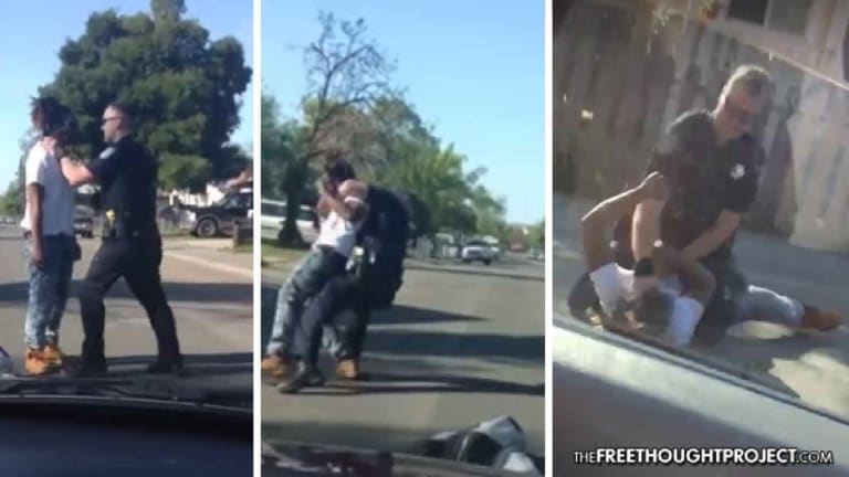 WATCH: Cop Chokes Then Bashes In Man's Face — For Jaywalking