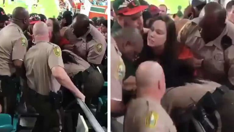 WATCH: Massive Cop Knocks Female Fan Unconscious After She Makes a Terrible Decision