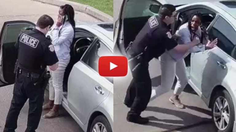 VIDEO: Woman Calls 9-1-1 Predicting Cop Would Attack Her -- While on the Phone He Attacks Her