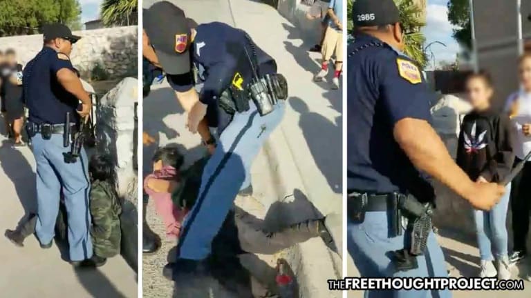 WATCH: Police Respond To Video of Cop Pulling Gun On Children by Arresting the Children
