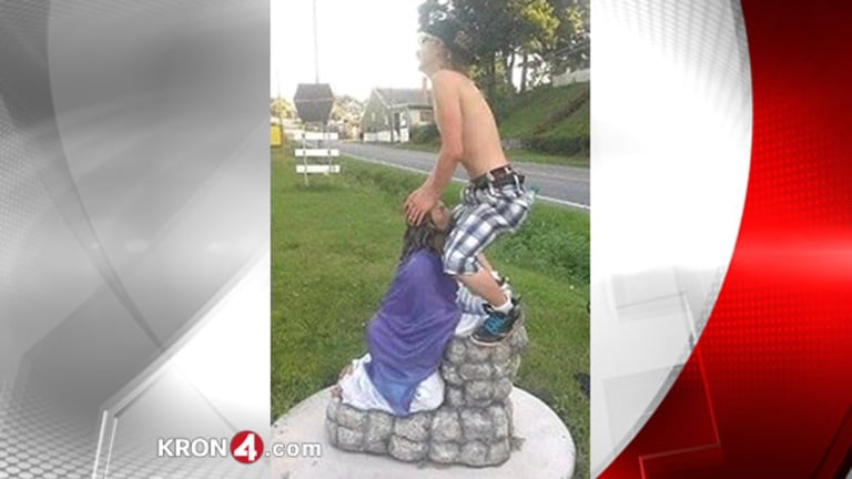 Teen Faces 2 Years in Prison for Taking a Lewd Photo.....With a Statue