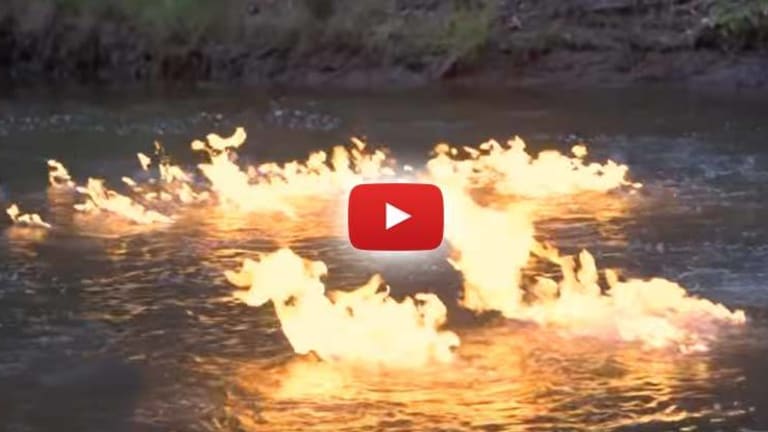 River of Fire -- Politician Makes Intense Video to Illustrate the Dangers of Fracking