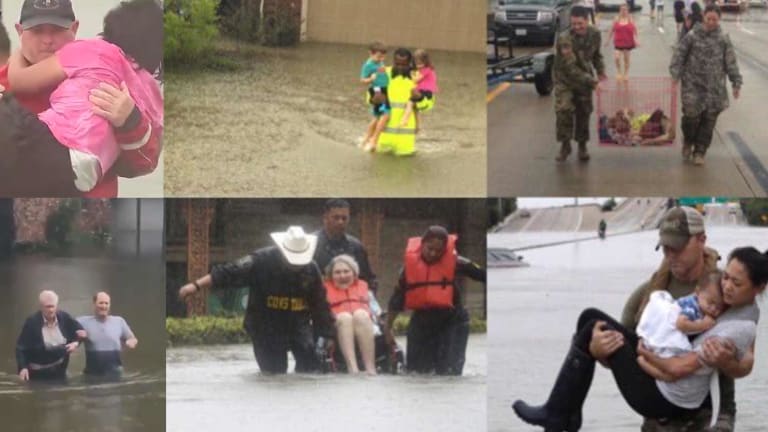 Diverse Groups of People Helping Each Other in Houston Shows Mainstream Media Divide FAIL