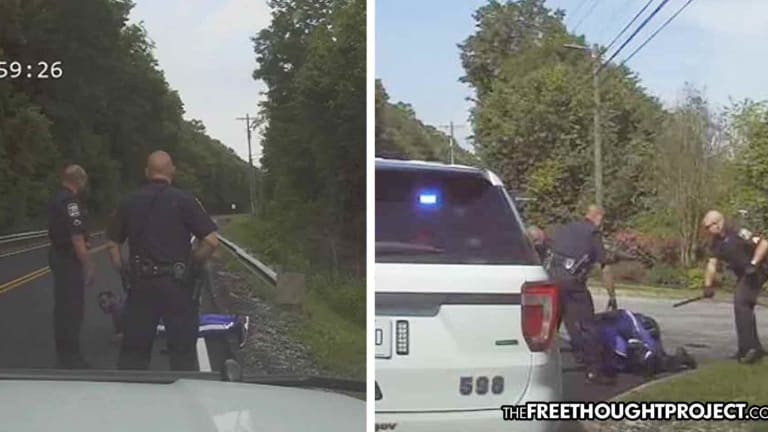 WATCH: Cops Handcuff Man, Beat Him for 6 Minutes for Walking on Wrong Side of the Road