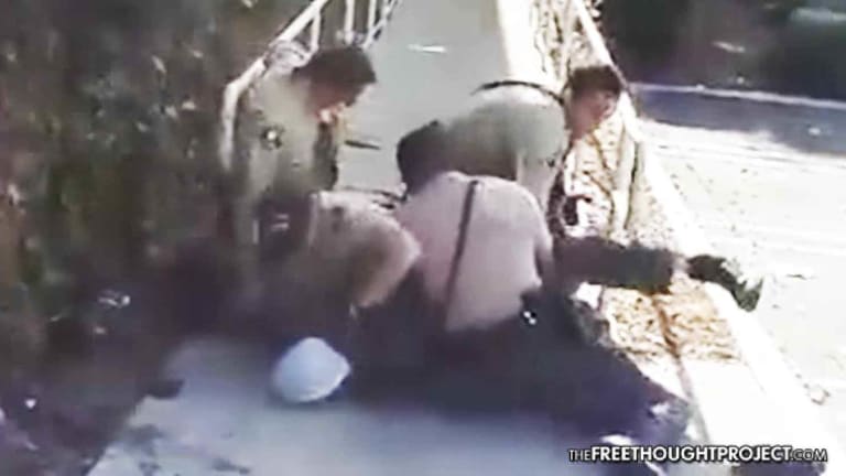 'I Will Break Your F**king Arm!': Video Shows Cops Savagely Beat Subdued Man