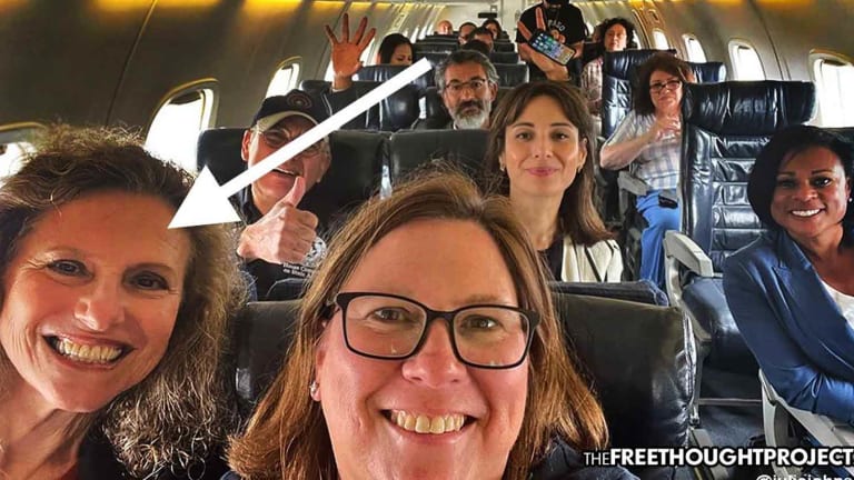 State Rep Called Out for Viral 'Maskless Flight' Pic Shamelessly Calls for 'Universal Mask-Wearing'