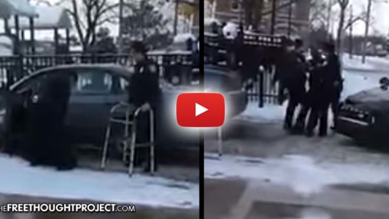 VIDEO: Cops Abuse Paraplegic During Arrest, Hold His Walker Out of Reach as He Begs for Help