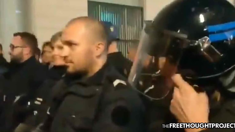 WATCH: Riot Police Remove Helmets, Join in Solidarity with Citizens Protesting Corrupt Government