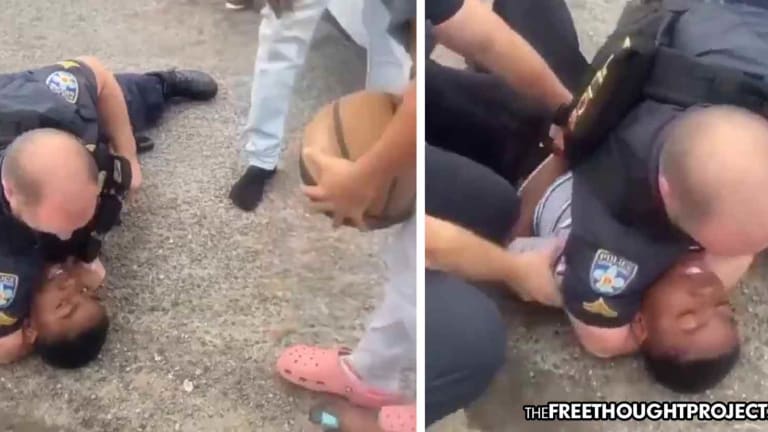 WATCH: Bystanders Scream for Cop to Stop as He Chokes Out a Tiny 13yo Boy