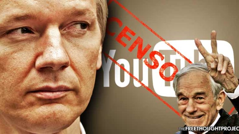 Julian Assange Just Showed How YouTube Censors Ron Paul for Promoting Peace—This is 1984