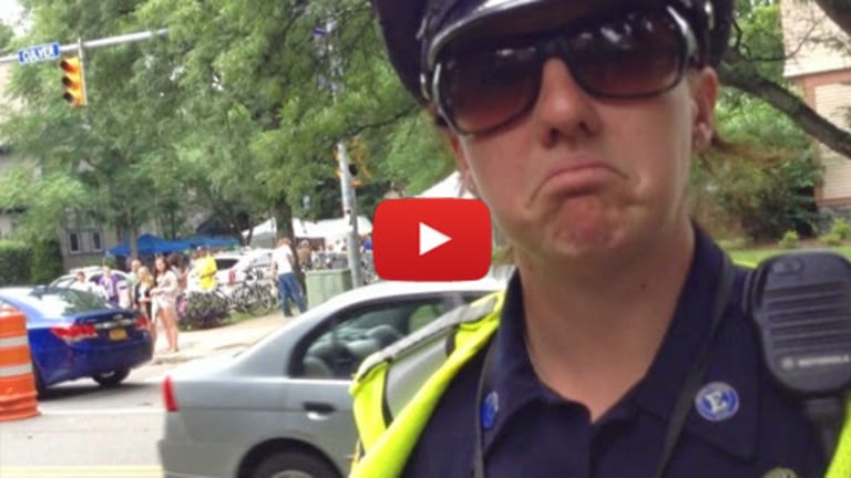 Thanks to this Cop Watcher, This Cop Will Think Twice about Texting While Directing Traffic Again