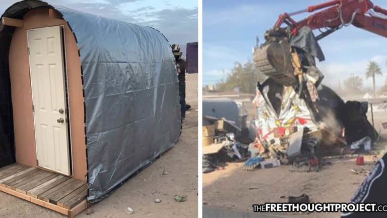 Charity Builds Dozens of Tiny Homes for Homeless on PRIVATE PROPERTY, Cops & Gov't Destroy All Of It