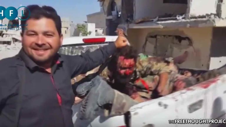 Gruesome Video Shows Oscar-Winning White Helmets Beheading, Dumping Syrian Army Bodies