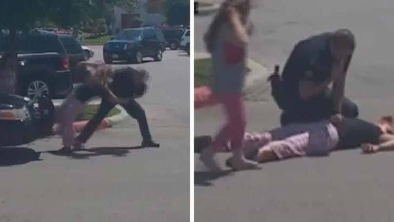 GRAPHIC VIDEO: Cop Knocks Woman Unconscious as 6-Year-Old Daughter Watches in Horror
