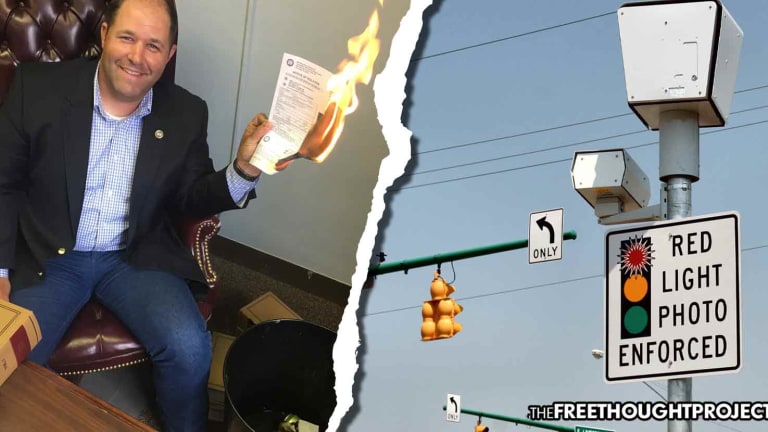 State Rep Makes Epic Video Explaining Why You Should Never Pay Red Light Tickets -- Sets His On Fire