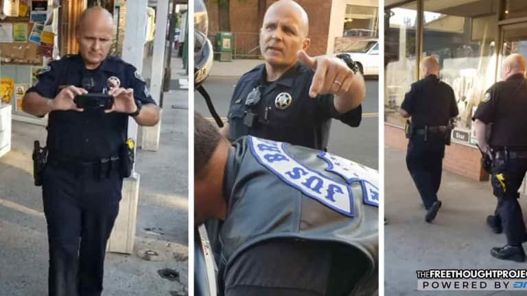 WATCH: Bikers Refuse to Sit Idly By as Cop Admits He's Profiling Them