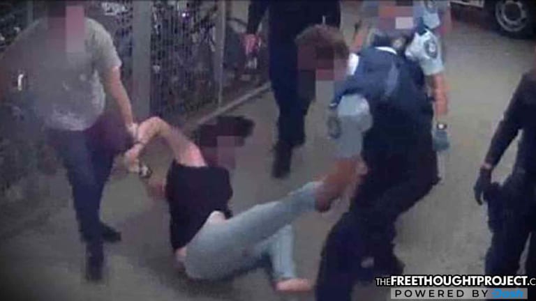 Horrific Video Catches Cops Dragging Innocent Woman By Her Handcuffs Across Concrete Floor