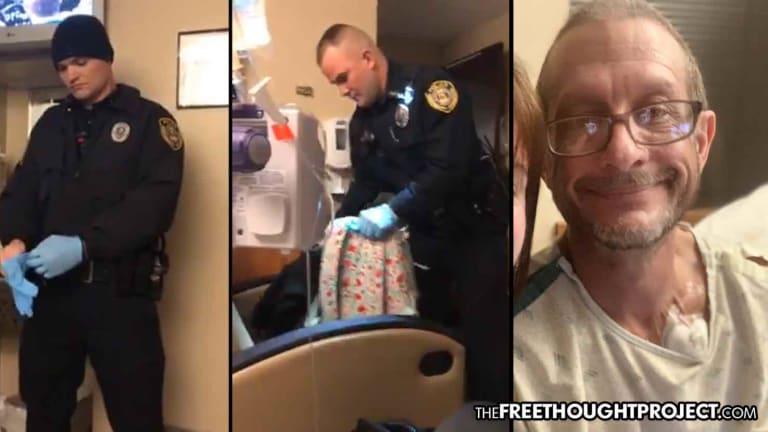 WATCH: 'Hero' Cops Raid Cancer Patient's Hospital Room For Treating Cancer With THC Oil