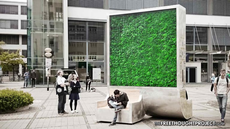 Entrepreneurs Invent City Bench that Absorbs More Air Pollution Than a Small Forest