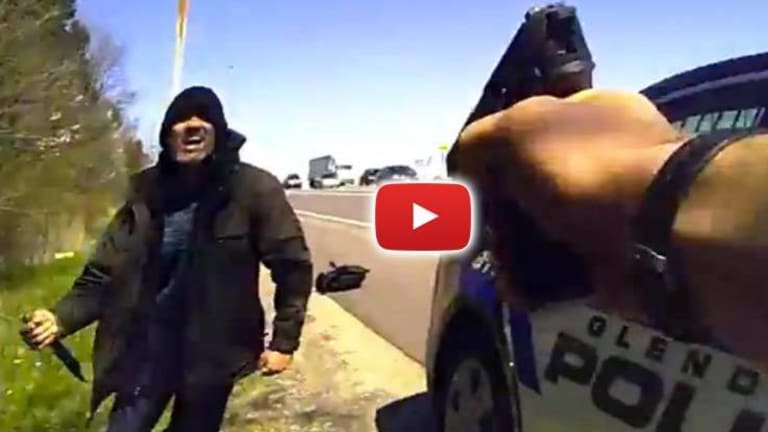 Intense Body Cam Shows How a Cop Can Stop a Knife-Wielding Maniac WITHOUT Killing Him