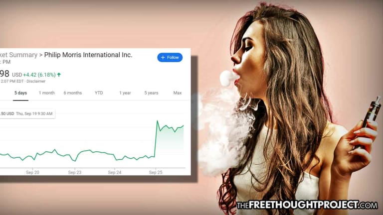 State Bans ALL Vaping Products, Promises to Fine Offenders—Big Tobacco Stock Surges