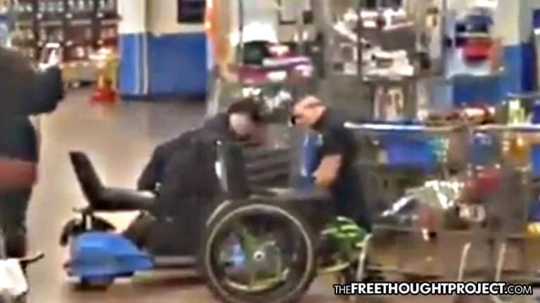 WATCH: Disabled Veteran Ripped from Wheelchair, Pepper Sprayed for Questioning Walmart ID Policy