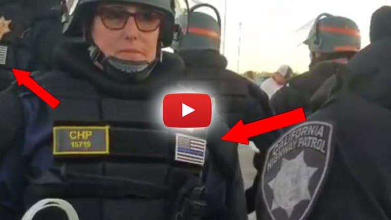 Stoking Divide -- Cops Adopt Own Version of U.S. Flag -- By the Police State, For the Police State