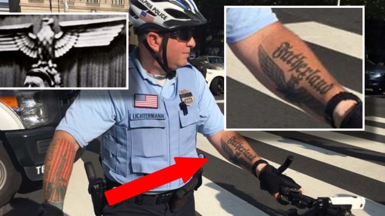 Cop Photographed Displaying Nazi Tattoo, Dept Says Nothing's Wrong With It