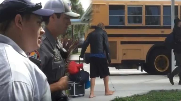WATCH: Police Turn Away Homeless People at Hurricane Shelters—Because They're Homeless