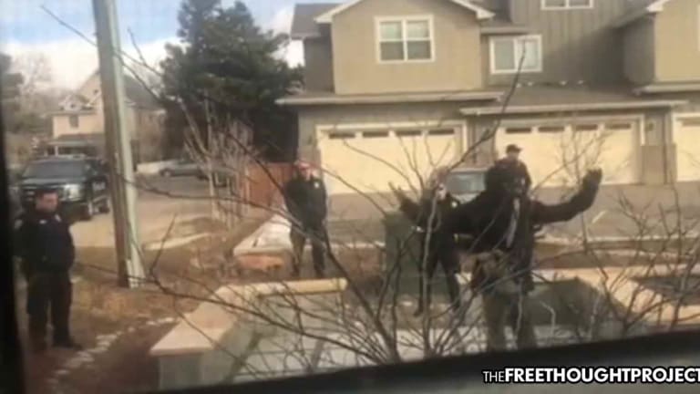 WATCH: 8 Cops Surround Innocent Man with Guns Drawn—For Picking Up Trash While Black