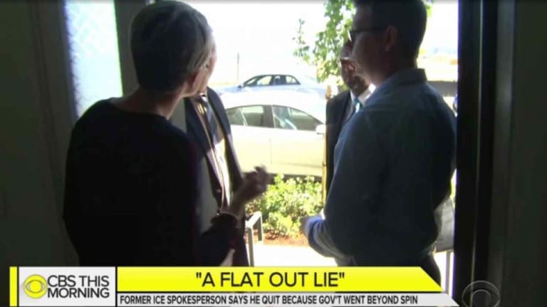 WATCH: DHS Agents Interrupt CBS Interview with ICE Whistleblower to "Intimidate" Him