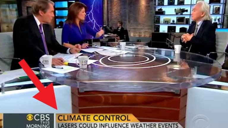 "We're Firing Trillion Watt Lasers into the Sky": Top Scientist Admits to Weather Modification on CBS