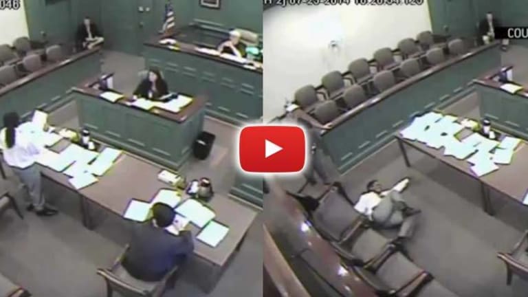 Horrifying Video Shows Sadistic Judge Order Cop To Torture Peaceful Man in Courtroom for Talking