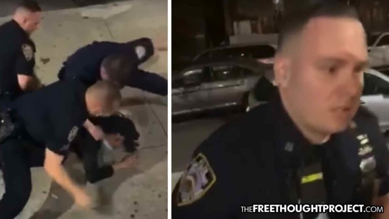 WATCH: Cops Not Wearing Masks Beat Man, Threaten to Arrest Others "For Not Wearing a Mask"