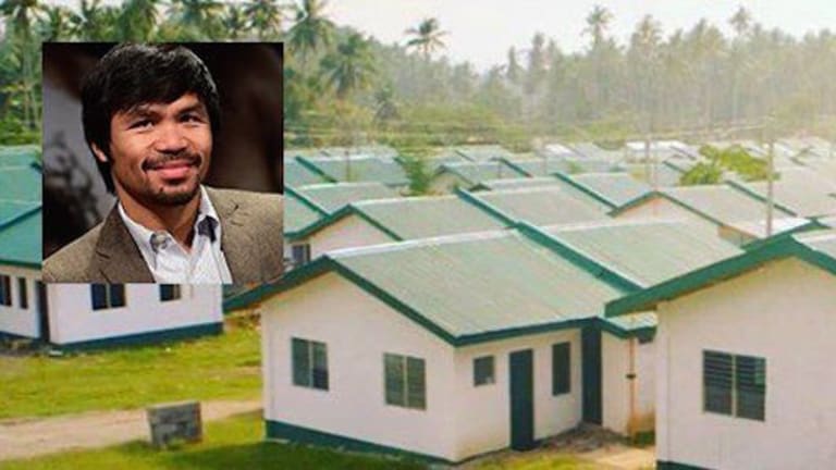 World Champion Boxer Manny Pacquiao Builds 1,000 Homes For Poor Filipino Families