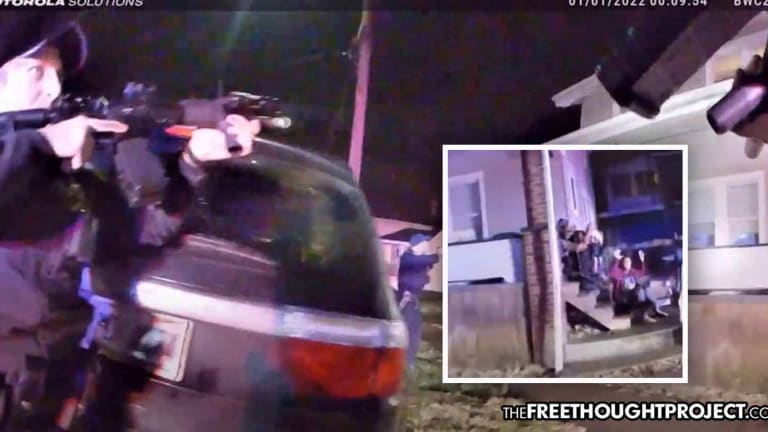 WATCH: Without Warning Cop Executes Dad in His Own Back Yard as Wife and Kids Watch in Horror