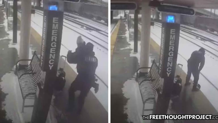 WATCH: Cop Arrested for Throwing Elderly Man Off Train Platform onto Live Tracks