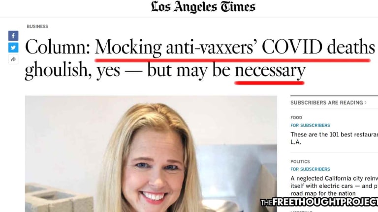 LA Times Columnist Says Mocking Anti-Vaxxers' Deaths Is "Necessary"